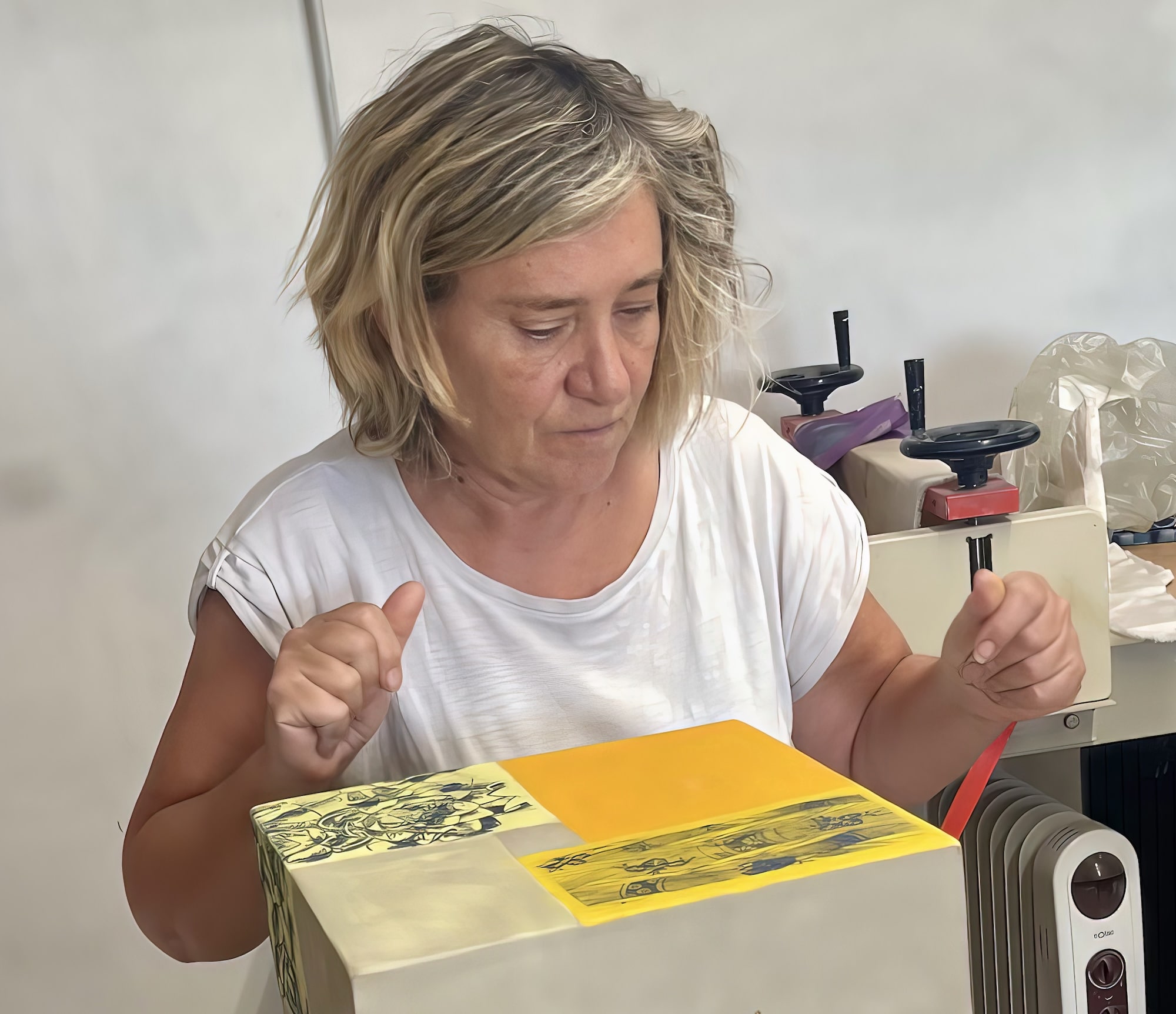 Lise Zambelli au travail